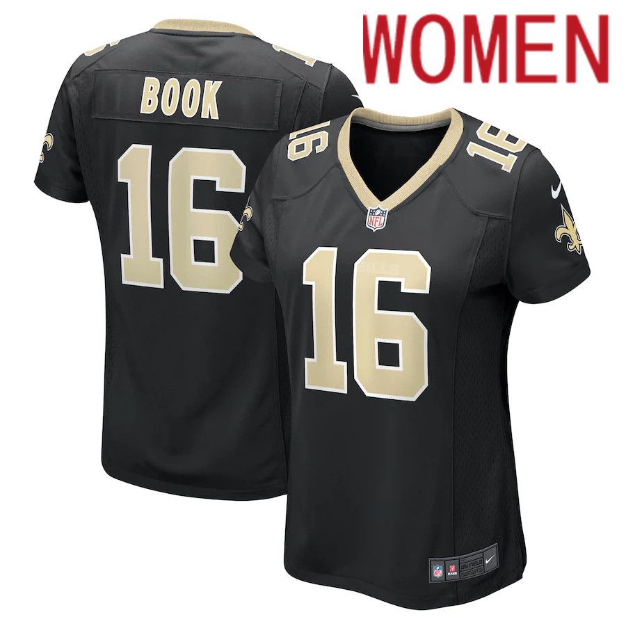 Women New Orleans Saints #16 Ian Book Nike Black Game NFL Jersey